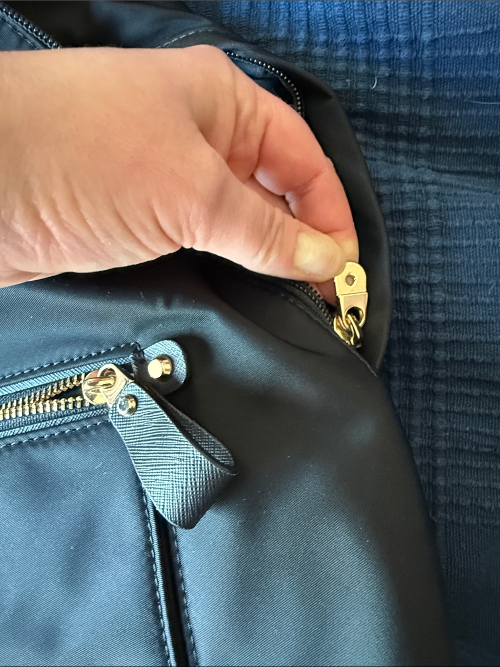 Michael Kors Black Nylon Backpack with Gold-Tone Accents - Picture 11 of 11
